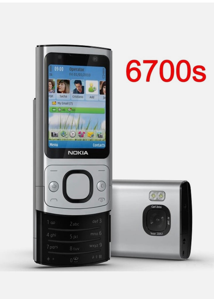 Yel-Nokia6700s Slide Keypad Phone (Global) - Silver
