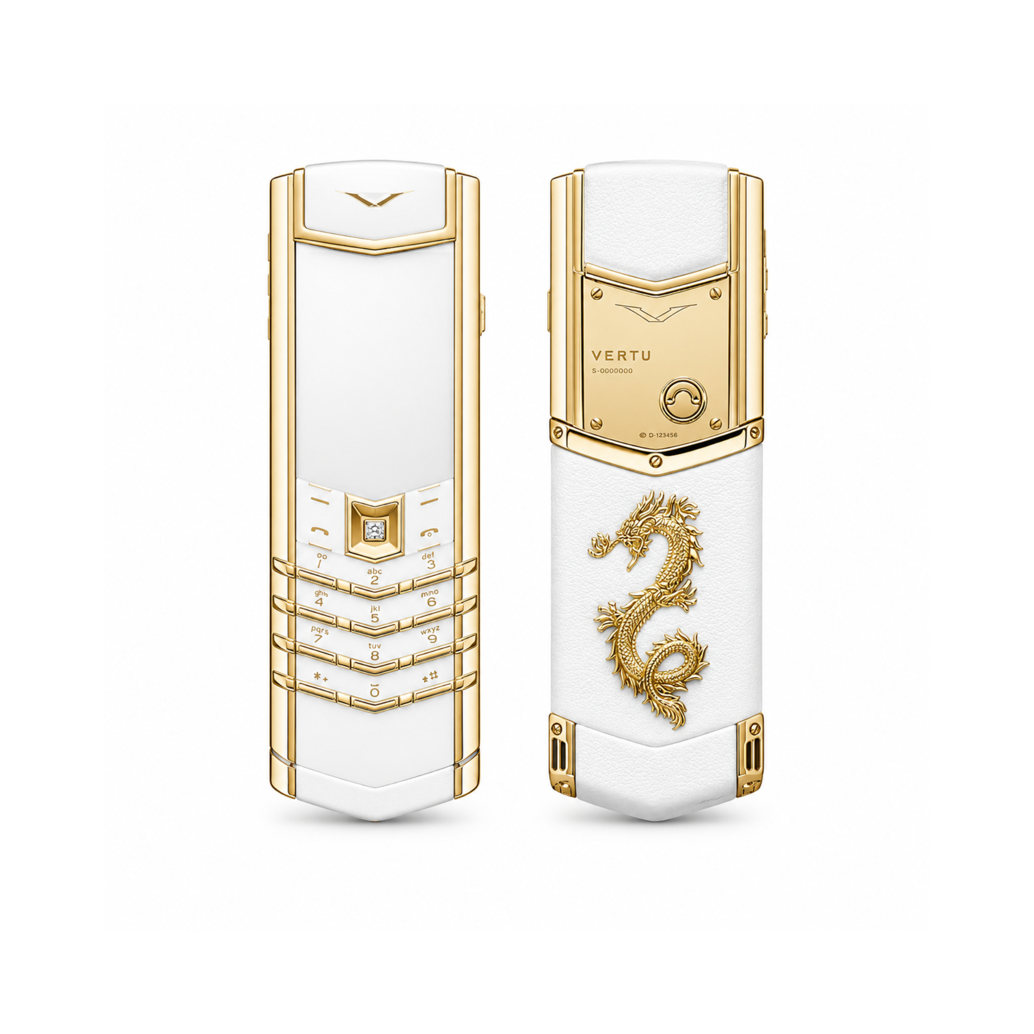 Ver-tu V10 Gold Dragon Luxury Mobile Phone