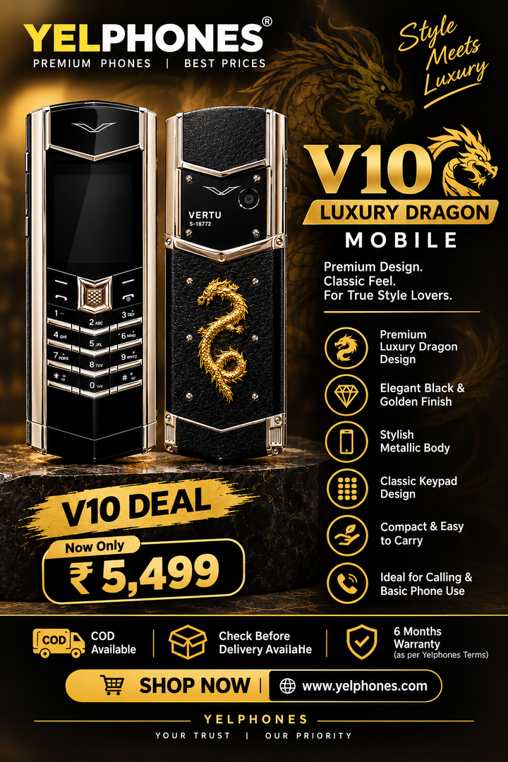 Ver-tu V10 silver Dragon Luxury Mobile Phone